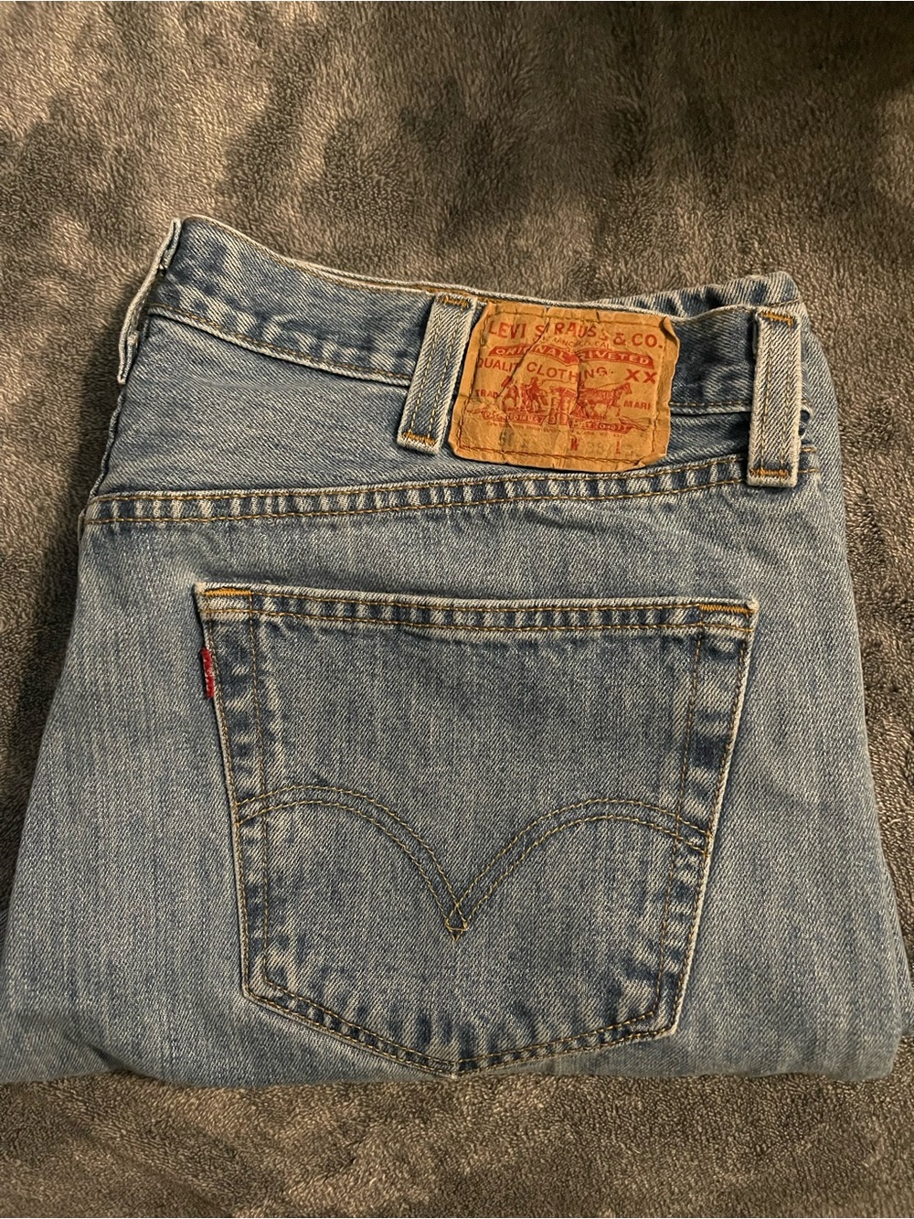 Men’s Vintage Levi's 501 Light Blue Denim Jeans